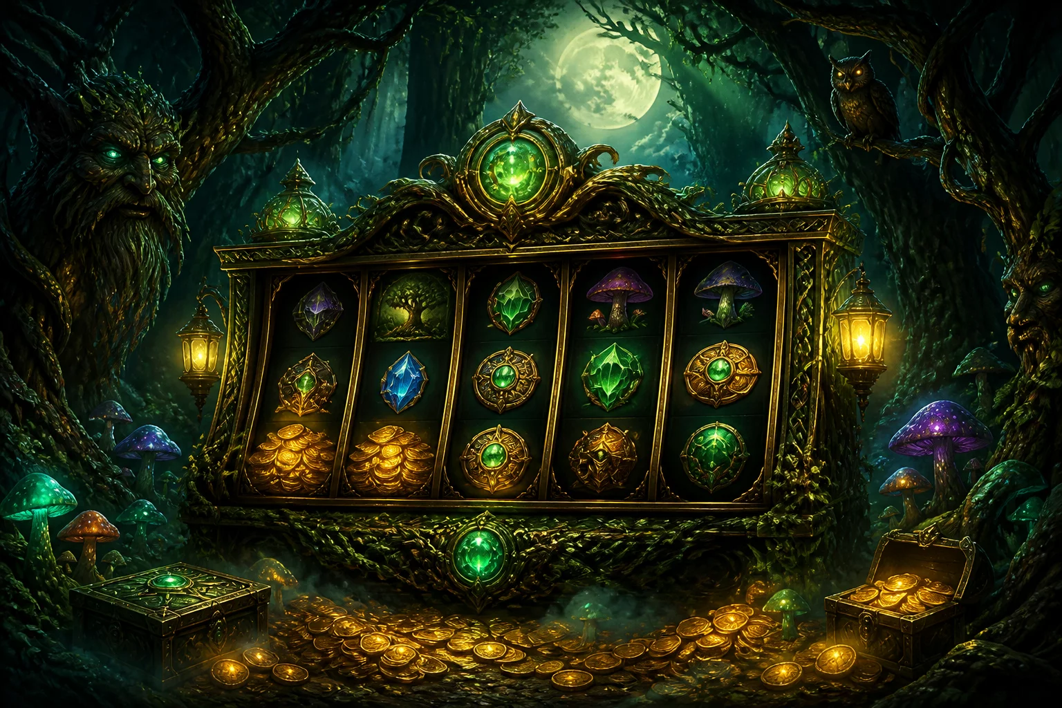 Shadow Forest Slot Game Screen